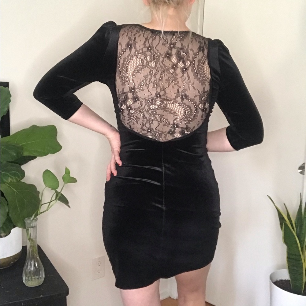 Zara spooky scary little black dress